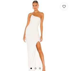 Nookie Lust One Shoulder Gown in Ivory